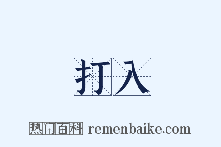 打入是什么意思的图片